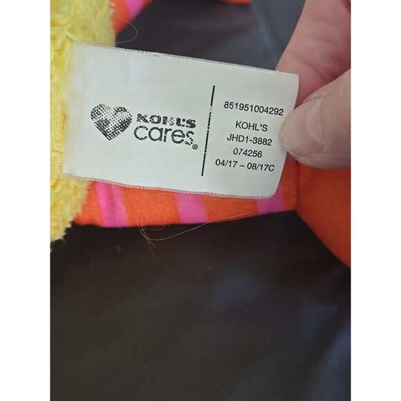 Kohls Cares Big Bird 15" Plush Stuffed Animal Sesame Street Yellow Gift Boy Girl - Picture 7 of 7